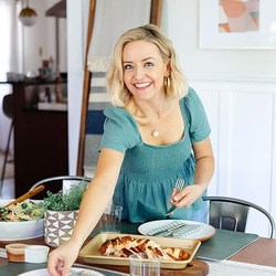 Kelsey Nixon in her kitchen
